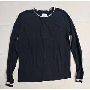 denim and flower ricky singh‎ Long Sleeves Shirt Men's M Black  White